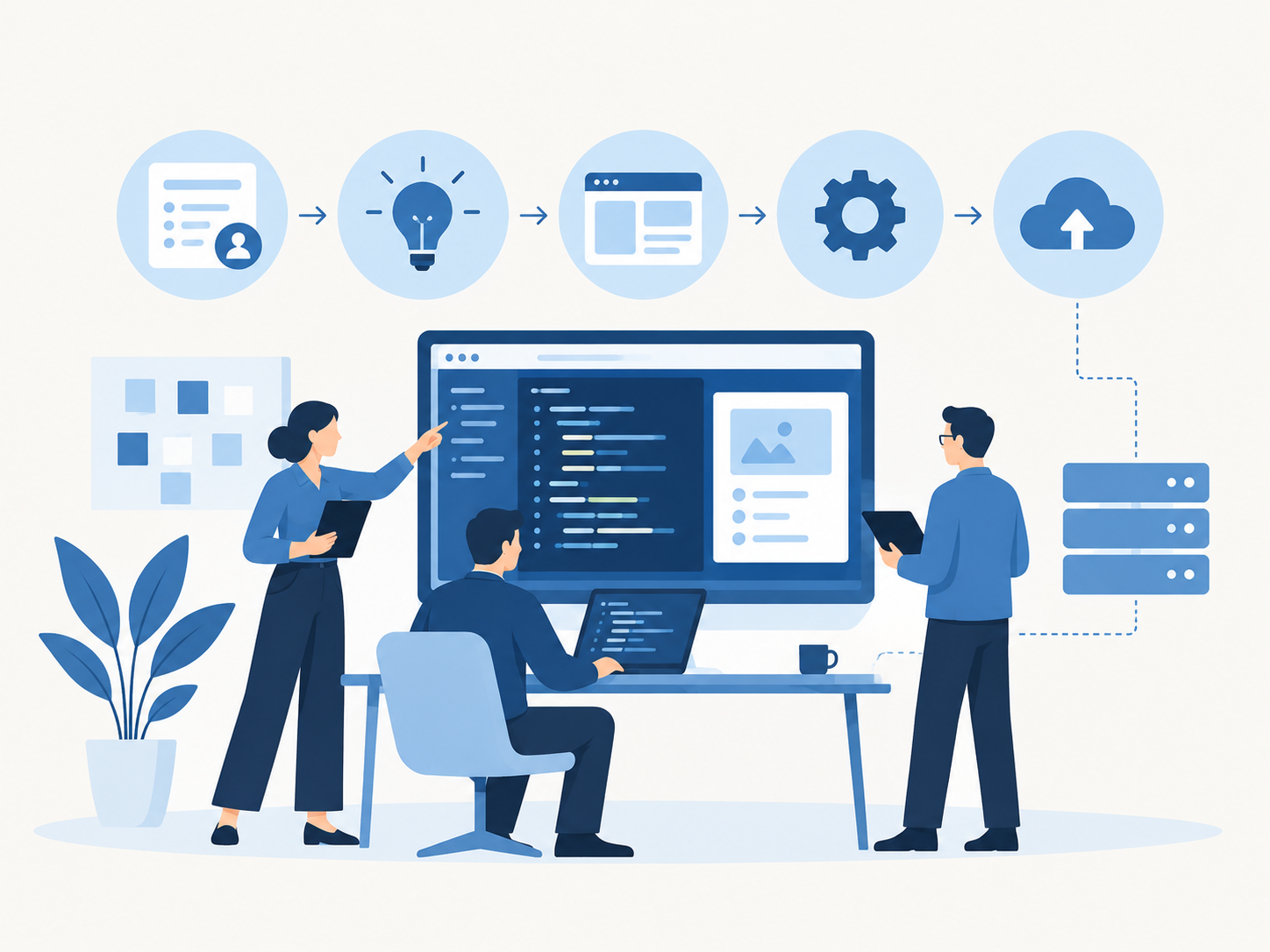 Software development illustration